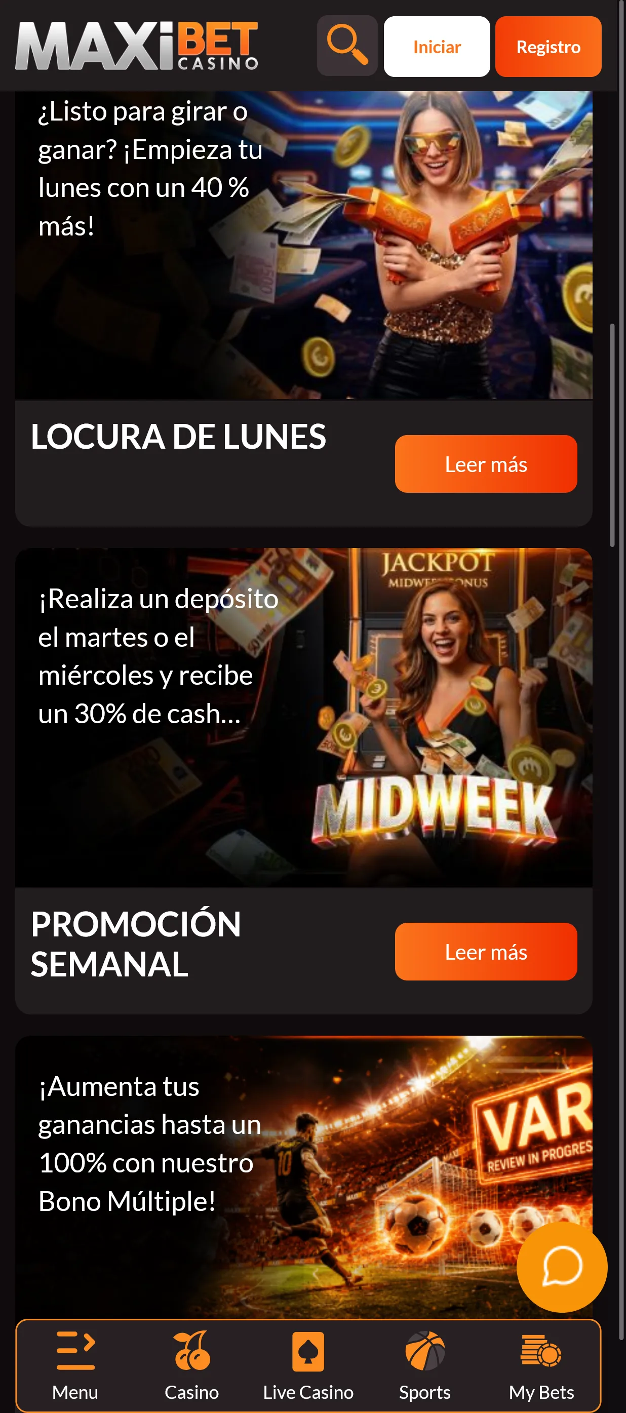 3 bonos de apuestas deportivas de Maxibet